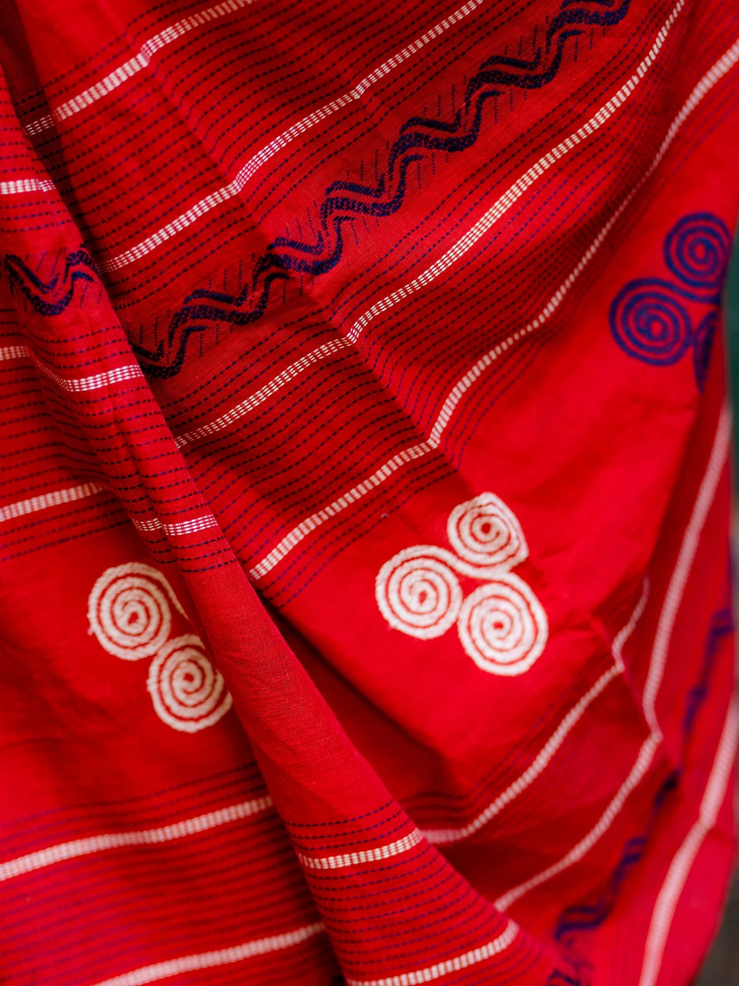 Red Aborto Tangail Saree thumbnail 2